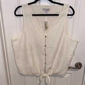 New Madewell shirt size 2x color is off white.